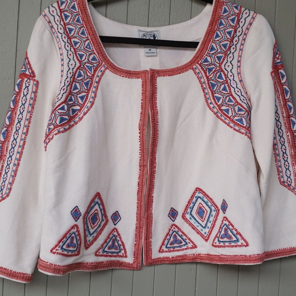 Lucky Crop Beaded & Embroidery Jacket